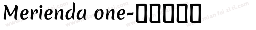 Merienda one字体转换